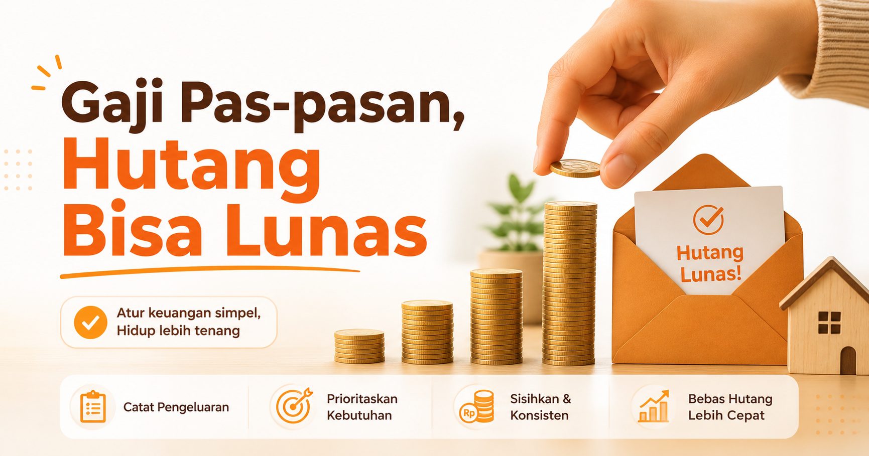 cara lunasi hutang gaji pas-pasan