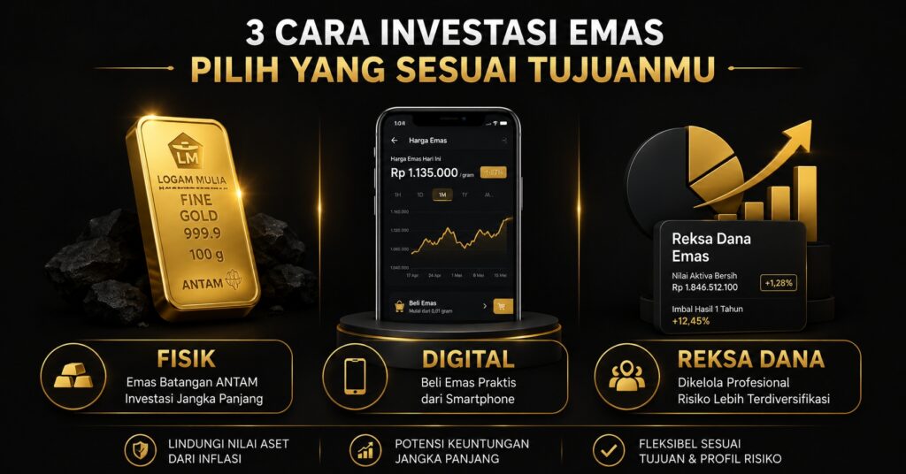 emas Antam vs emas digital vs reksa dana emas