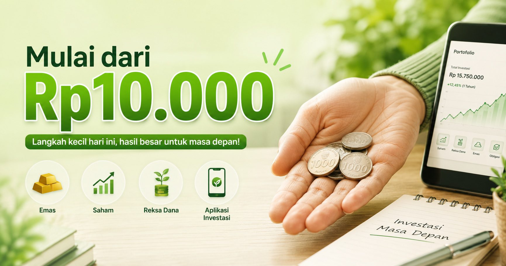 investasi pemula budget pas-pasan