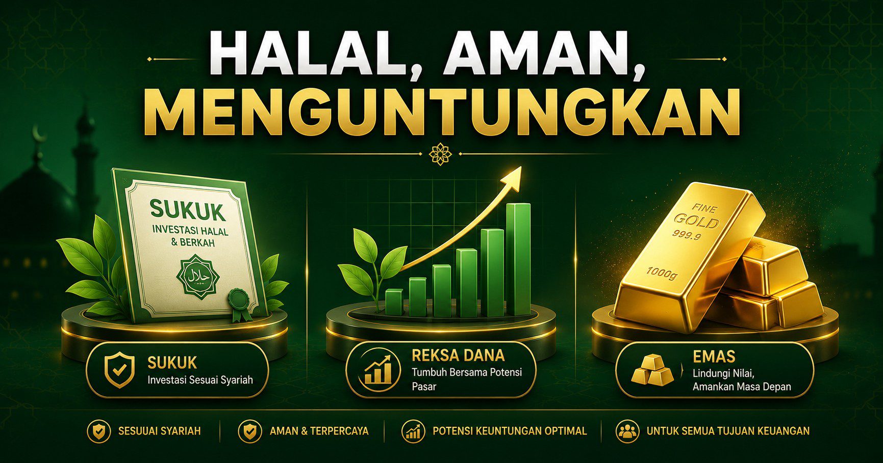 panduan investasi syariah karyawan sukuk reksa dana emas halal